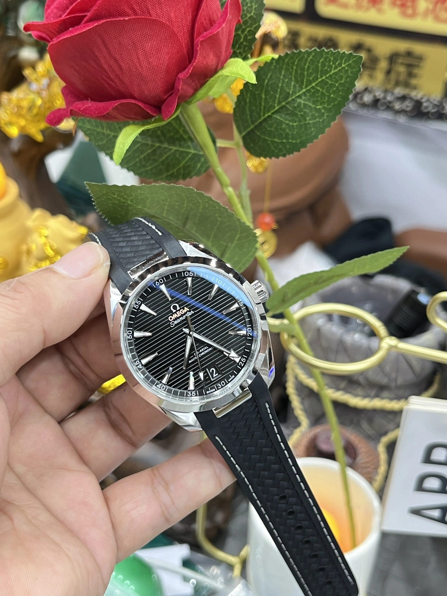 Lightweight CBD Factory Omega Seamaster Aqua Terra 150M 41mm Black Dial Black Rubber Strap (220.12.41.21.01.001) 1:1 Super Clone – DD8900 Movement 256
